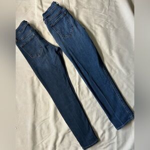 Old Navy Skinny & Boyfriend Jean, Size 2, Pack of Two, Dark Wash, Basic Jeans
